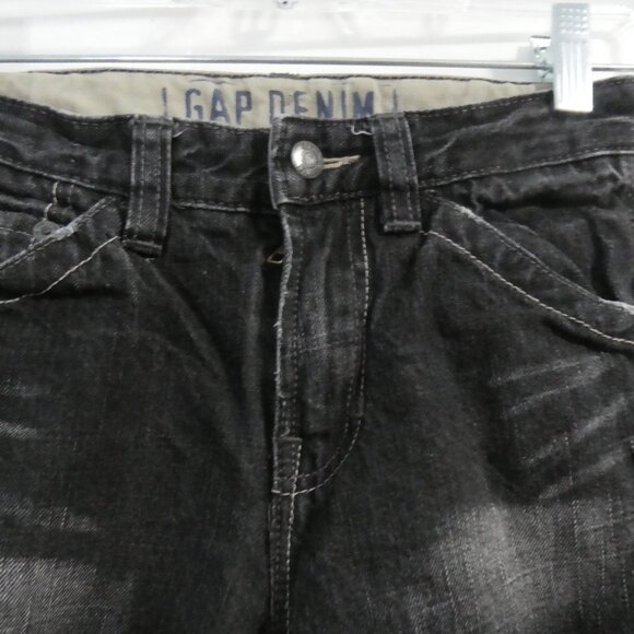 GAP DENIM - Carpenter | 7 regular | Faded Black Distressed Denim | NWOT - Picture 4 of 16